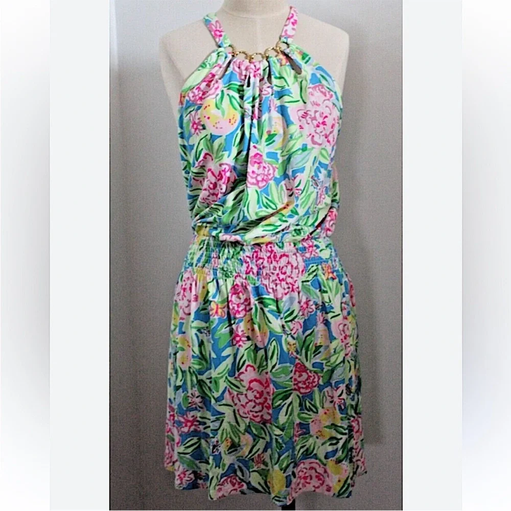 NWT Lilly Pulitzer Shirelle Skirted Romper Sz XL Grove Garden Beachy Resortwear - Picture 3 of 9